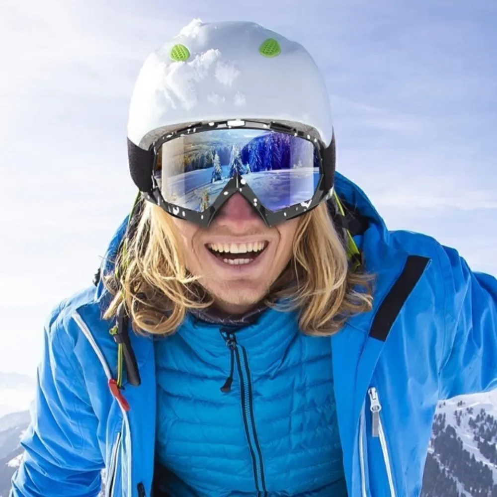 Black and White Ski Goggles Unisex 2 pairs